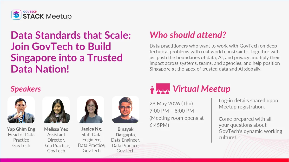 Data Standards that Scale: Join GovTech to Build Singapore into a Trusted Data Nation